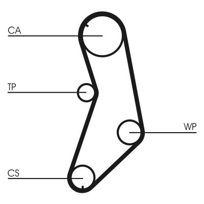 CONTINENTAL CTAM CT745 Timing Belt