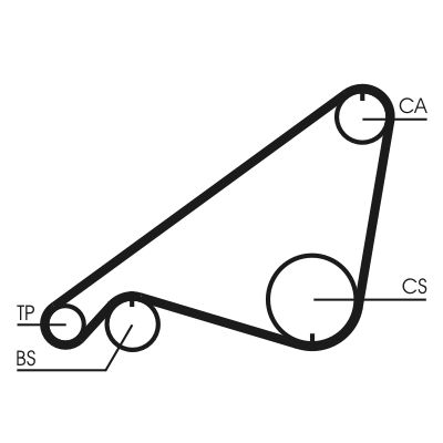 CONTINENTAL CTAM CT752 Timing Belt