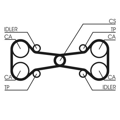 CONTINENTAL CTAM CT782 Timing Belt