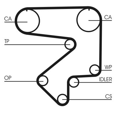 CONTINENTAL CTAM CT783 Timing Belt