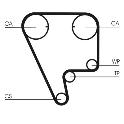 CONTINENTAL CTAM CT804 Timing Belt
