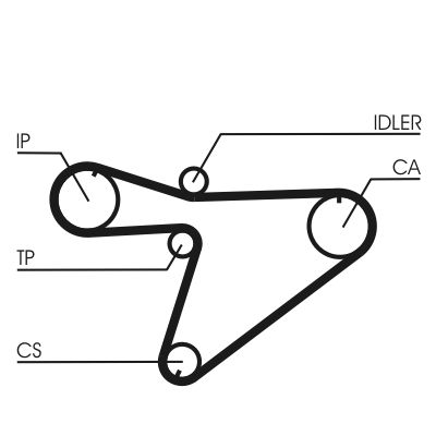 CONTINENTAL CTAM CT810 Timing Belt