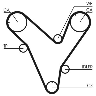 CONTINENTAL CTAM CT829 Timing Belt