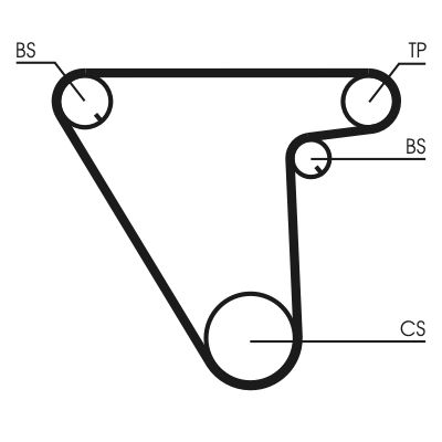 CONTINENTAL CTAM CT833 Timing Belt