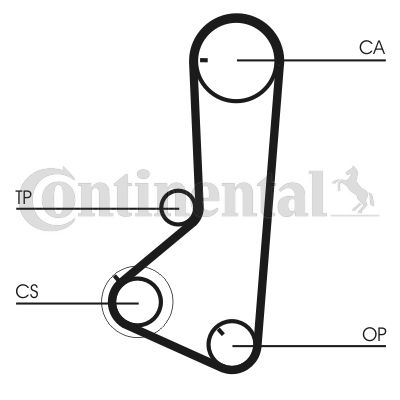 CONTINENTAL CTAM CT836K1 Timing Belt Kit