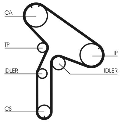CONTINENTAL CTAM CT853 Timing Belt