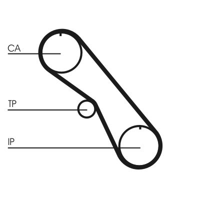 Timing Belt CONTINENTAL CTAM CT861