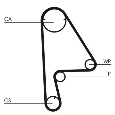 CONTINENTAL CTAM CT862WP1 Water Pump & Timing Belt Kit