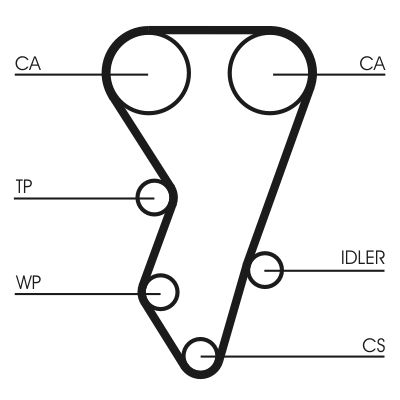 CONTINENTAL CTAM CT864 Timing Belt