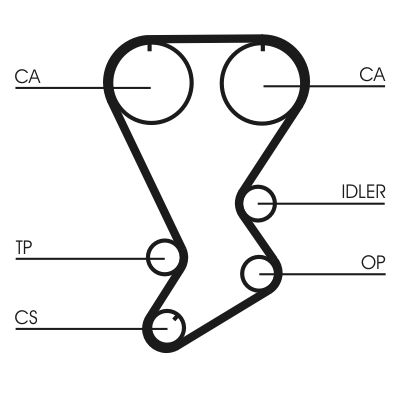 Timing Belt CONTINENTAL CTAM CT875