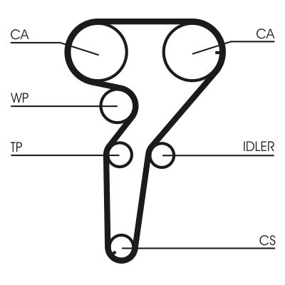 Timing Belt CONTINENTAL CTAM CT880