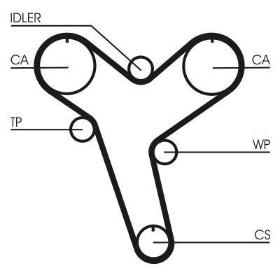CONTINENTAL CTAM CT894 Timing Belt