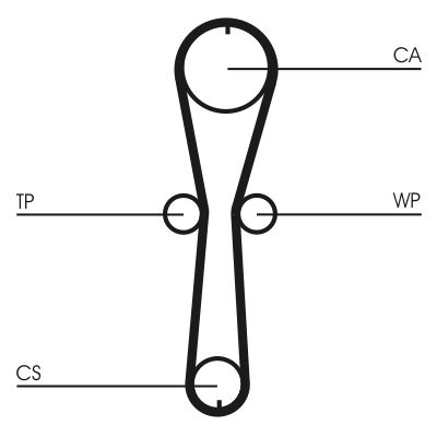 CONTINENTAL CTAM CT915WP3 Water Pump & Timing Belt Kit