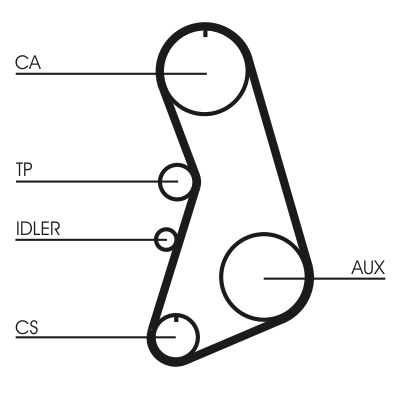 CONTINENTAL CTAM CT919K1 Timing Belt Kit