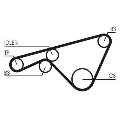CONTINENTAL CTAM CT925 Timing Belt