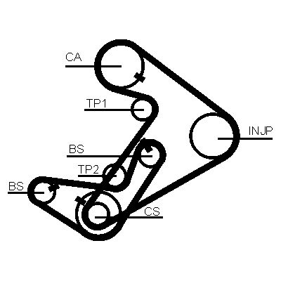 CONTINENTAL CTAM CT938 Timing Belt