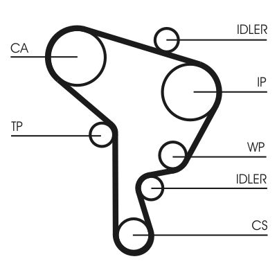 CONTINENTAL CTAM CT946WP2 Water Pump & Timing Belt Kit