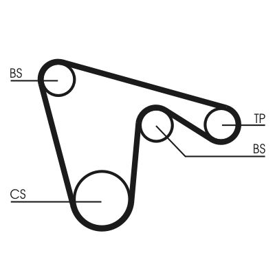 CONTINENTAL CTAM CT970 Timing Belt
