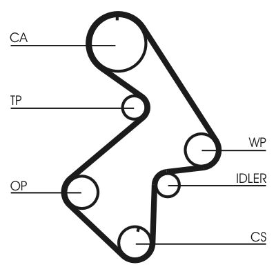 CONTINENTAL CTAM CT998 Timing Belt