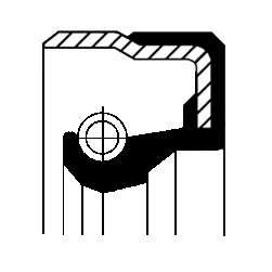 Shaft Seal, wheel hub CORTECO 01019465B