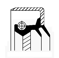 CORTECO 01019881B Shaft Seal, differential