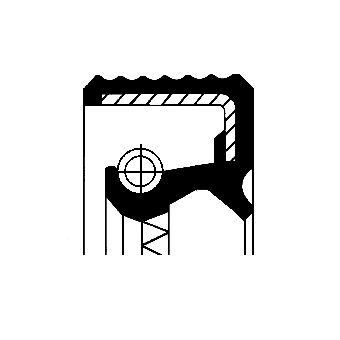 CORTECO 01020680B Shaft Seal, differential