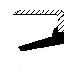 Shaft Seal, differential CORTECO 01026300B