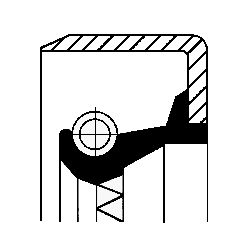 CORTECO 01026310B Shaft Seal, automatic transmission