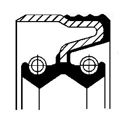 CORTECO 01026537B Shaft Seal, manual transmission