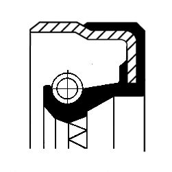 CORTECO 01026543B Shaft Seal, automatic transmission