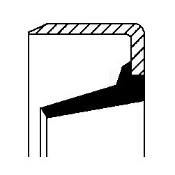 Shaft Seal, differential CORTECO 01027950B