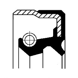 CORTECO 01029661B Shaft Seal, wheel hub
