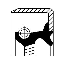 CORTECO 01031086B Shaft Seal, transfer case