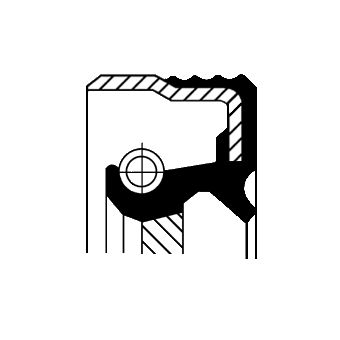 Shaft Seal, manual transmission CORTECO 01033867B