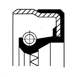 CORTECO 01033977B Shaft Seal, differential