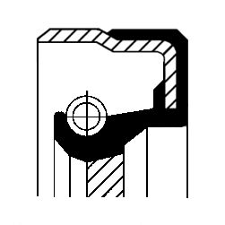 Shaft Seal, automatic transmission CORTECO 01034336B