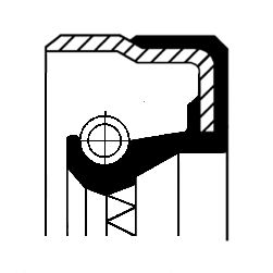CORTECO 01034356B Shaft Seal, automatic transmission