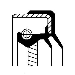 Shaft Seal, differential CORTECO 01034446B