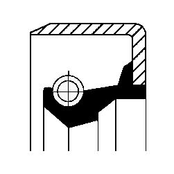 CORTECO 01034689B Shaft Seal, differential