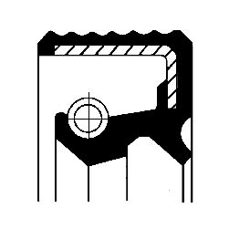 Shaft Seal, manual transmission CORTECO 01035208B