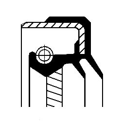 CORTECO 01035433B Shaft Seal, differential