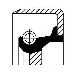 Shaft Seal, crankshaft CORTECO 12011427B