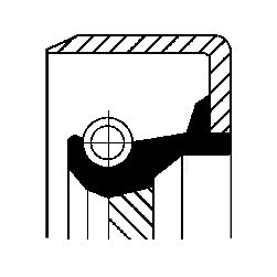 CORTECO 12011464B Shaft Seal, crankshaft