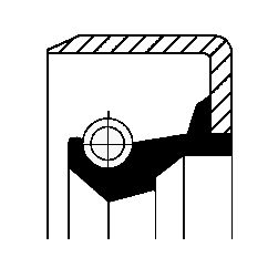 CORTECO 12011493B Shaft Seal, wheel hub