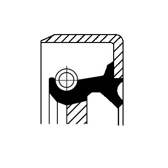 Shaft Seal, crankshaft CORTECO 12011674B