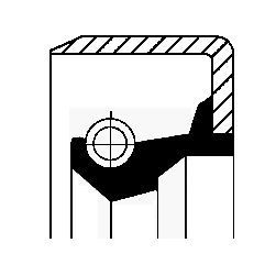 Shaft Seal, manual transmission CORTECO 19015082B