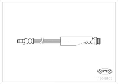 Brake Hose CORTECO 19018105