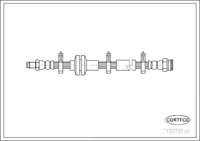 Brake Hose CORTECO 19018106