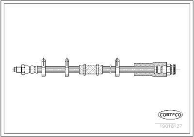 Brake Hose CORTECO 19018127