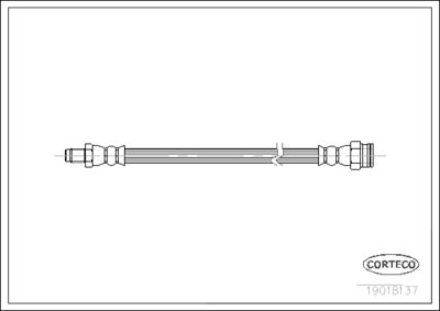 Brake Hose CORTECO 19018137